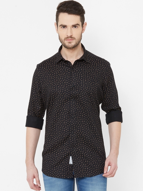 

EVOQ Men Black Comfort Regular Fit Printed Casual Shirt