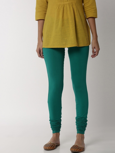 

Soch Women Green Solid Mid-Rise Churidar