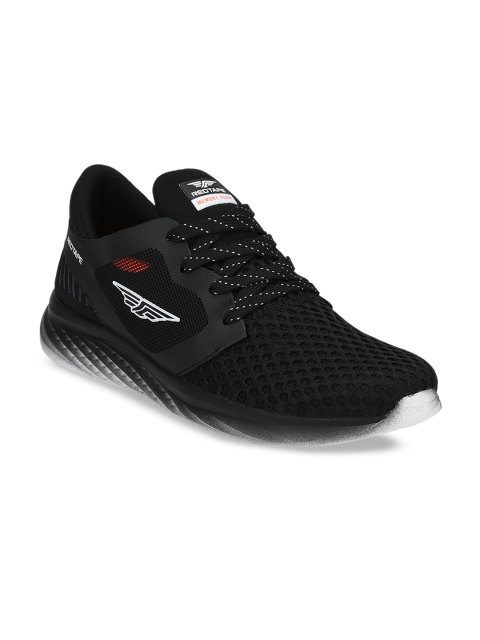 

Red Tape Men Black Textile Walking Shoes