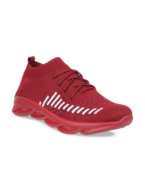 

STEPpings Women Maroon Mesh Walking Shoes