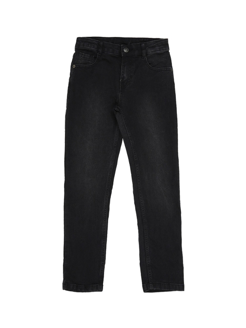 

Pantaloons Junior Boys Black Tapered Fit High-Rise Clean Look Jeans