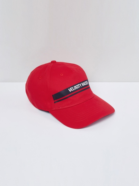 

max Men Red & Black Printed Baseball Cap