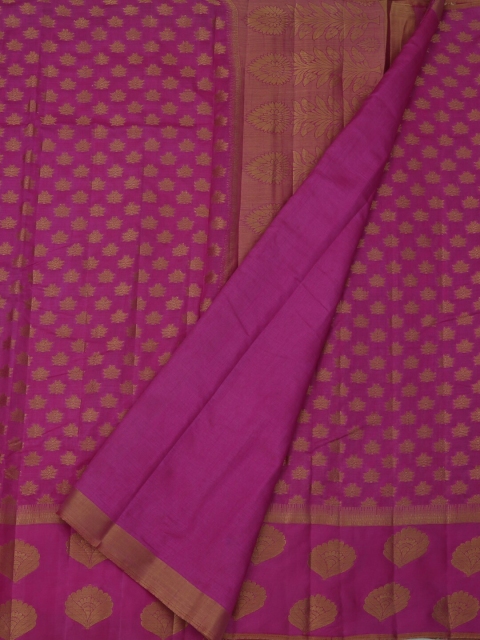 

Pothys Magenta Woven Design Jute Silk Saree