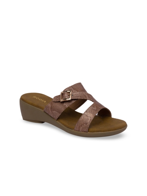 

Rocia Women Brown Printed Sandals