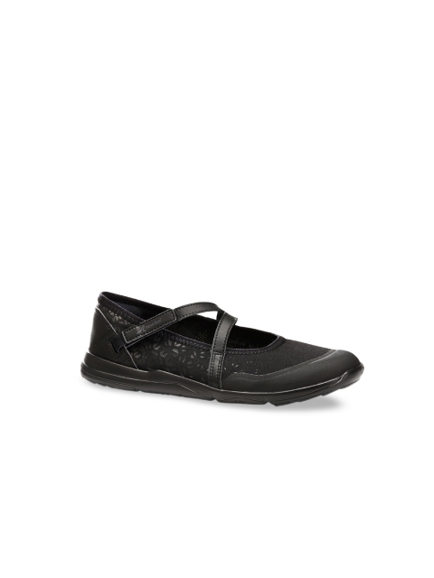 

Newfeel By Decathlon Women Black PU Walking Shoes