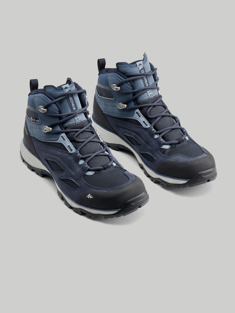

Quechua By Decathlon Men Navy Blue Mid Top Hiking Shoes