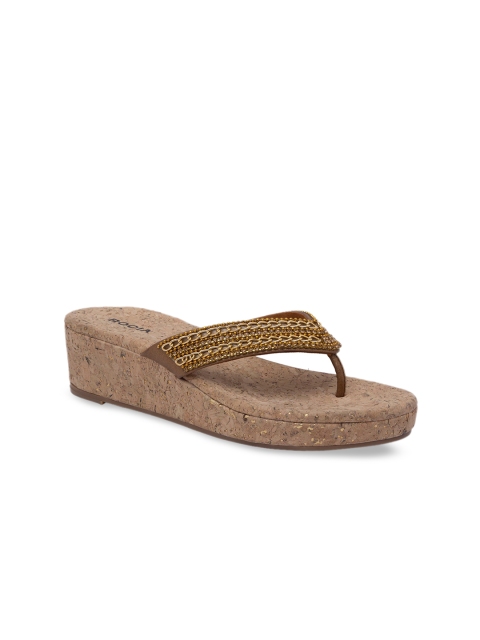 

Rocia Women Gold-Toned Woven Design Heels