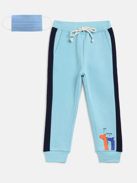 

Lil Tomatoes Boys Blue Solid Joggers