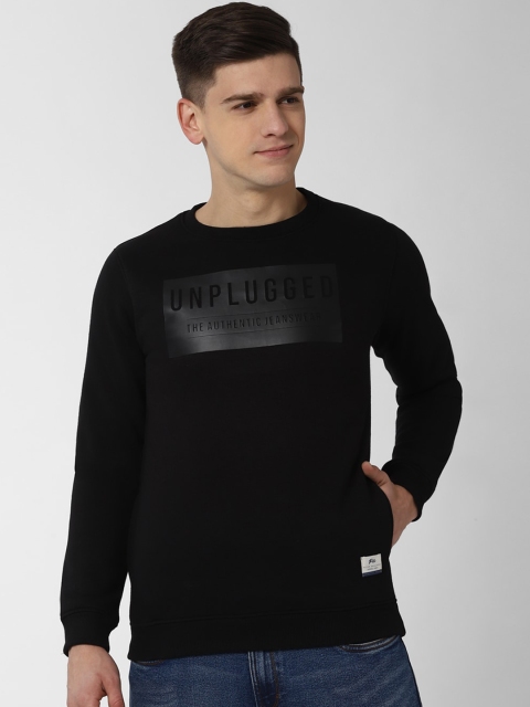 

Peter England Casuals Men Black Printed Sweatshirt