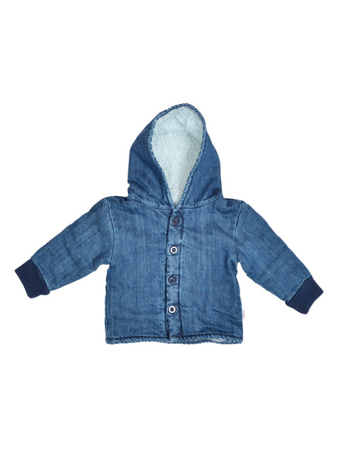 

candy cot Unisex Kids Blue Striped Denim Jacket