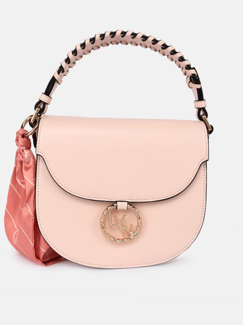 

LYN Pink Solid Handheld Bag