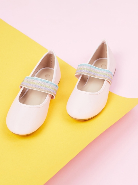 

max Girls Pink Solid PU Mary Janes