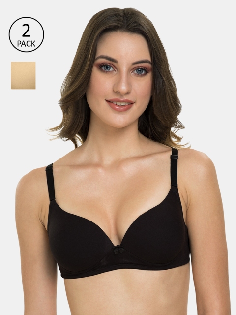 

Tweens Black Pack of 2 Underwired Lightly Padded Push-Up Bra TLW-419-BLK-2PC-BG-32B