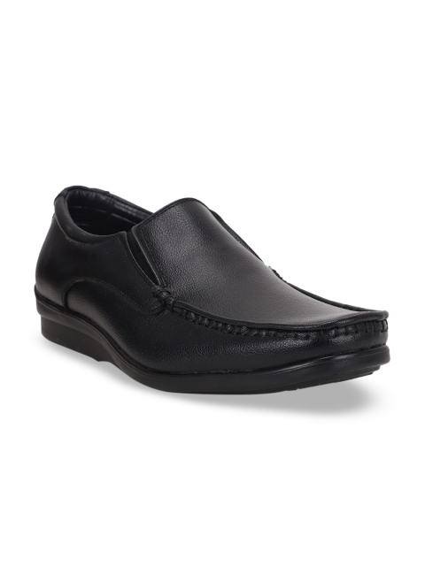 

Bata Men Black Solid Loafers