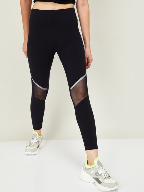 

Kappa Women Navy Blue Solid Skinny-Fit Tights