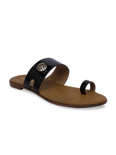 

Rocia Women Black Solid One Toe Flats