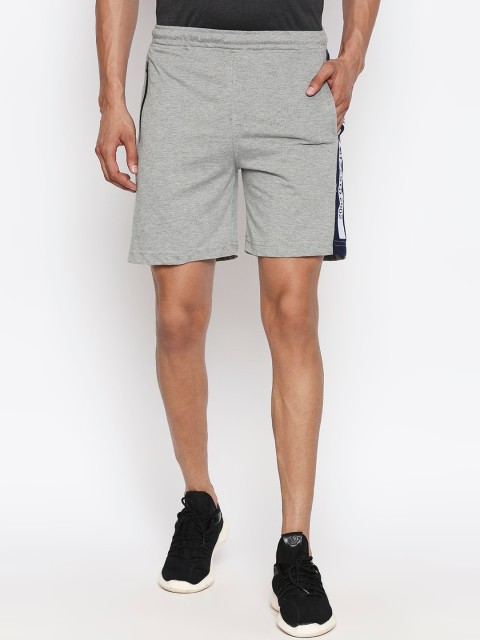 

FiTZ Men Grey Solid Regular Fit Sports Shorts