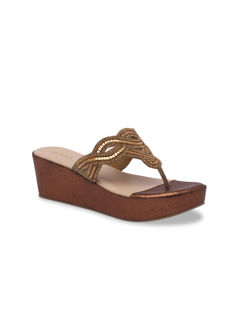 

Rocia Women Gold-Toned Embellished Sandals