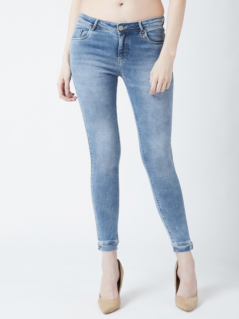 

Devis Women Blue Skinny Fit Mid-Rise Clean Look Stretchable Jeans