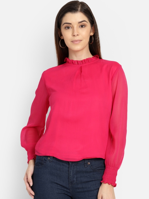 

Yaadleen Women Magenta Solid Top