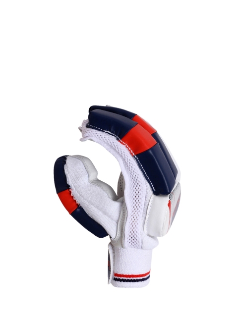 

FLX By Decathlon Kids White & Red Safety Tested Impact Protection Cricket Batting Gloves