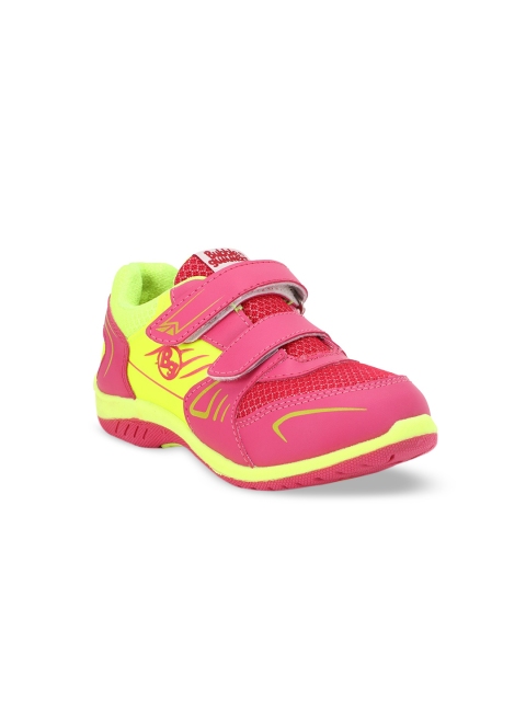 

Bubblegummers Boys Pink & Yellow Colourblocked Sneakers