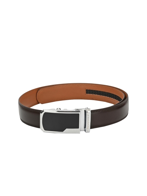 

Pacific Gold Men Brown Solid Leather Belt