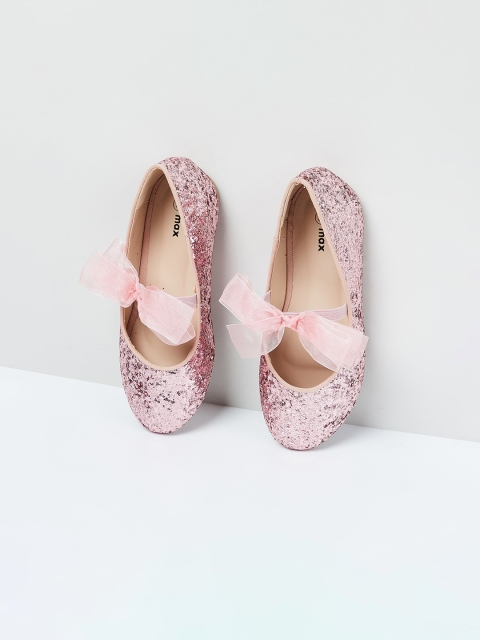 

max Girls Pink Embellished PU Mary Janes