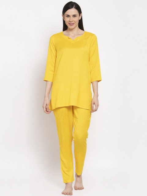 

DUGRI BE THE ONE Women Yellow Night suit