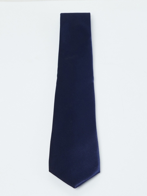 

max Navy Blue Solid Broad Tie