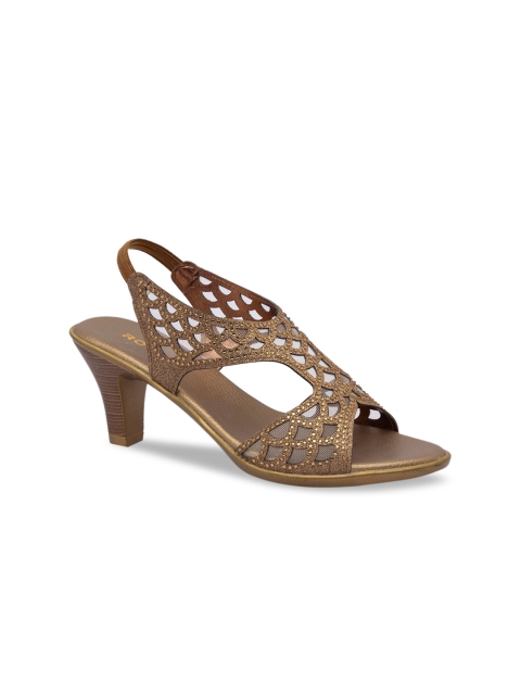 

Rocia Women Gold-Toned Embellished Heels