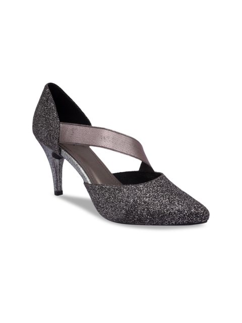 

Rocia Women Gunmetal-Toned Solid Pumps, Metallic