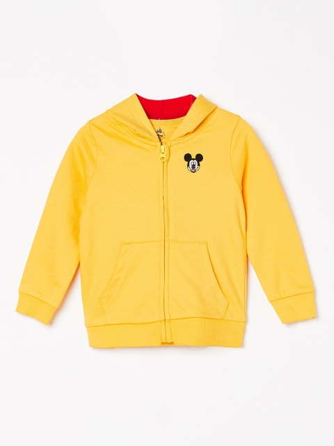 

Juniors by Lifestyle Boys Yellow Solid Hooded Sweatshirt