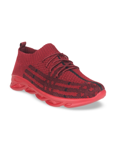 

STEPpings Women Maroon Mesh Walking Shoes