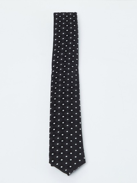 

max Black & White Printed Broad Tie