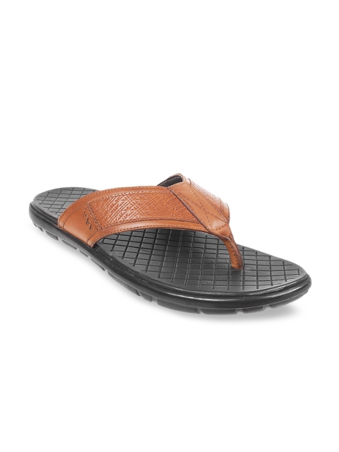 

Metro Men Tan Brown Leather Sandals