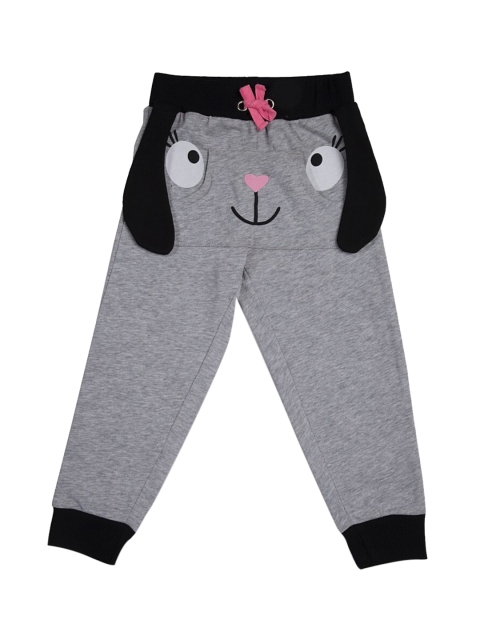 

Lazy Shark Boys Grey Melange Printed Joggers