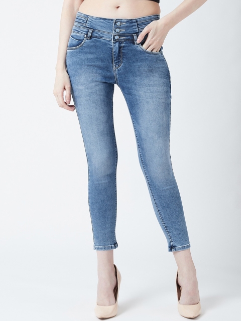 

Devis Women Blue Skinny Fit High-Rise Clean Look Stretchable Jeans