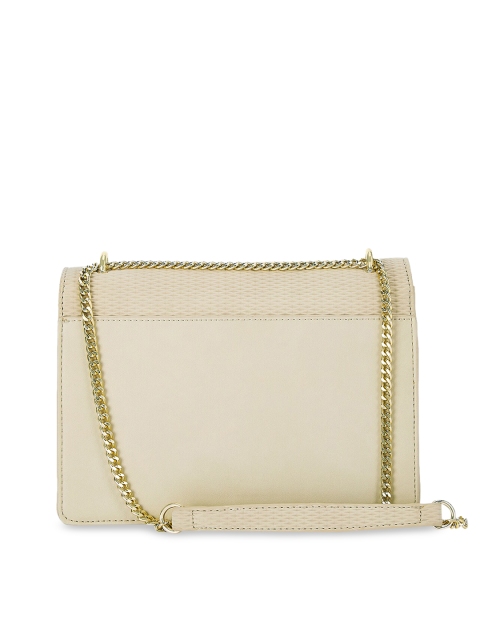 

AND Cream Textured Sling Bag