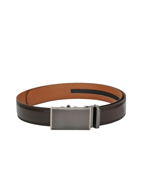 

Pacific Gold Men Brown Solid Leather Belt