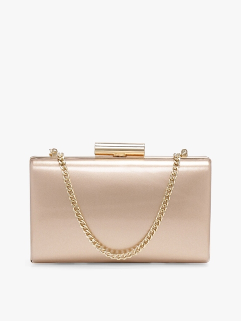 

Vdesi Rose Gold-Toned Solid Box Clutch