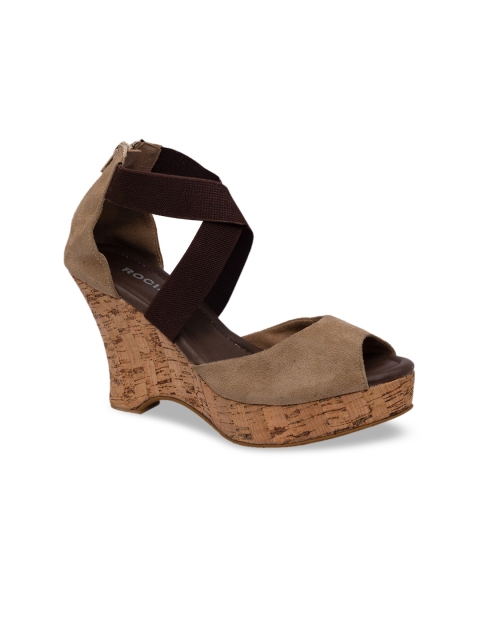 

Rocia Women Beige Solid Suede Peep Toes