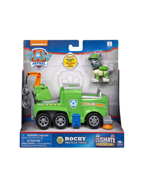 

PAW PATROL Unisex Kids Green & Grey Value Basic Vehicle - Rocky, Action Figure toy