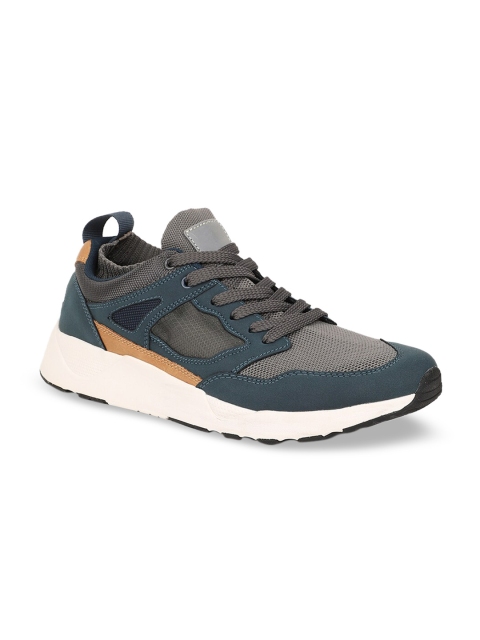 

North Star Men Blue & Grey Colourblocked Sneakers