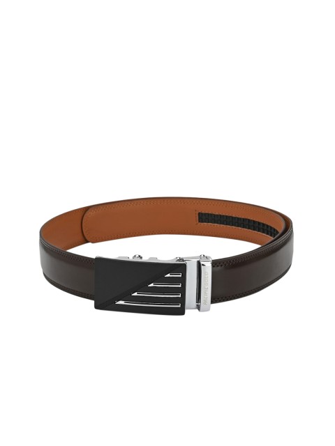 

Pacific Gold Men Brown Solid Leather Belt