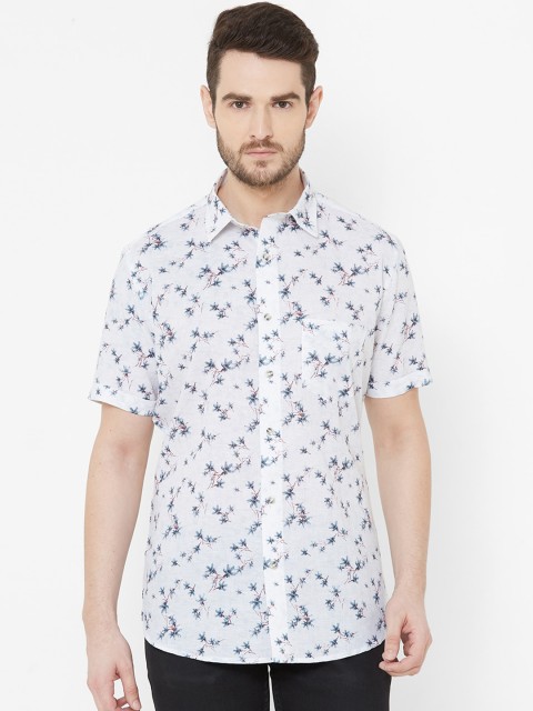 

EVOQ Men White Comfort Regular Fit Printed Casual Shirt