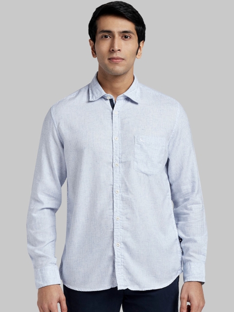 

Parx Men Blue Regular Fit Printed Casual Shirt