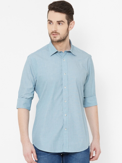 

EVOQ Men Blue Comfort Regular Fit Solid Casual Shirt