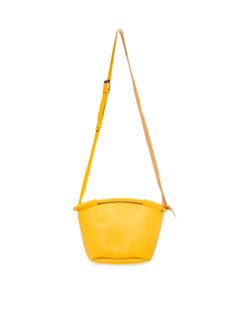 

Khadims Yellow Solid Handheld Bag