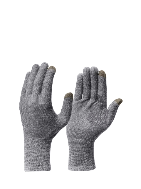 

FORCLAZ By Decathlon Grey Touch-Screen Compatible Mountain Trekking Liner Gloves